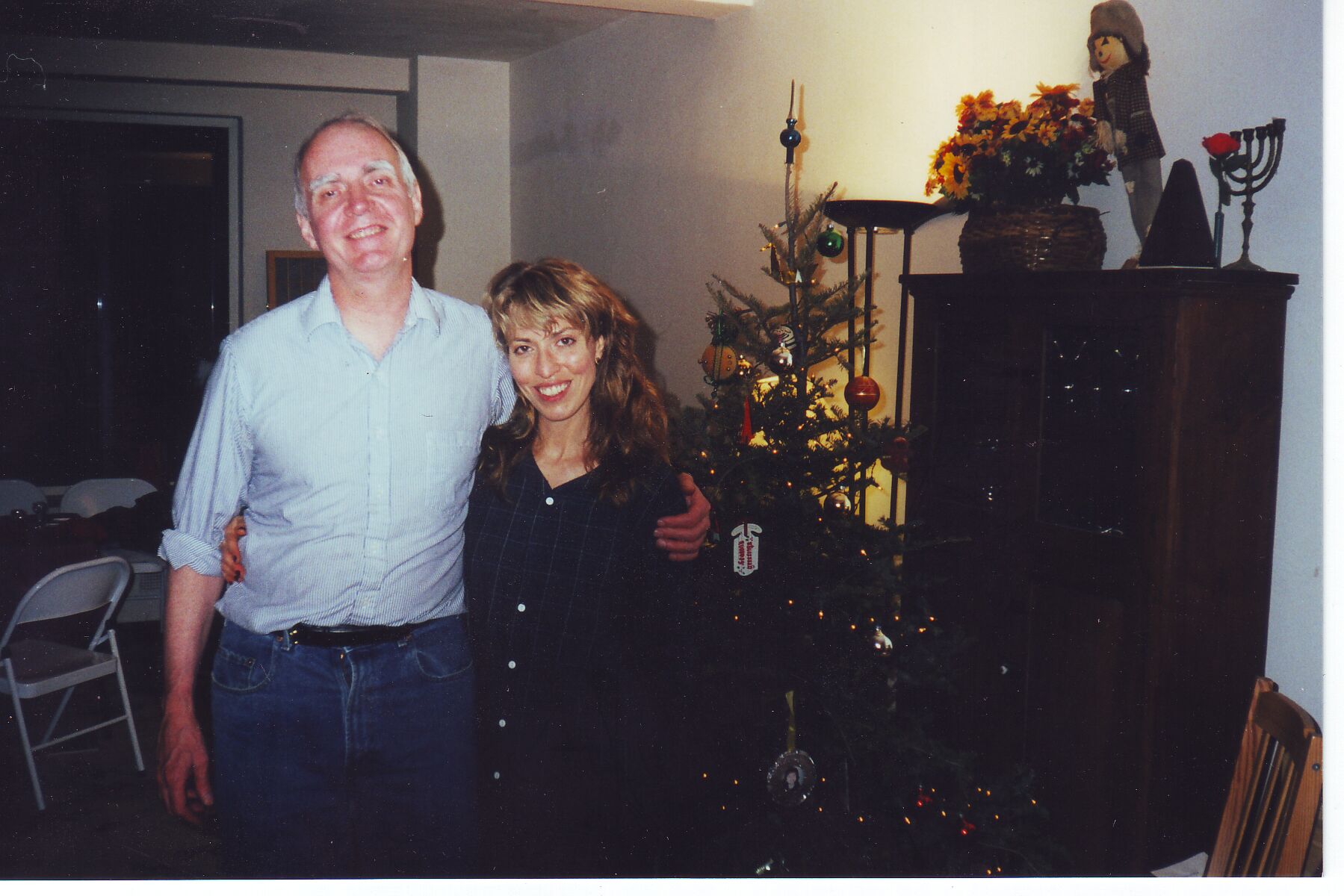 Jackie and me at Christmas