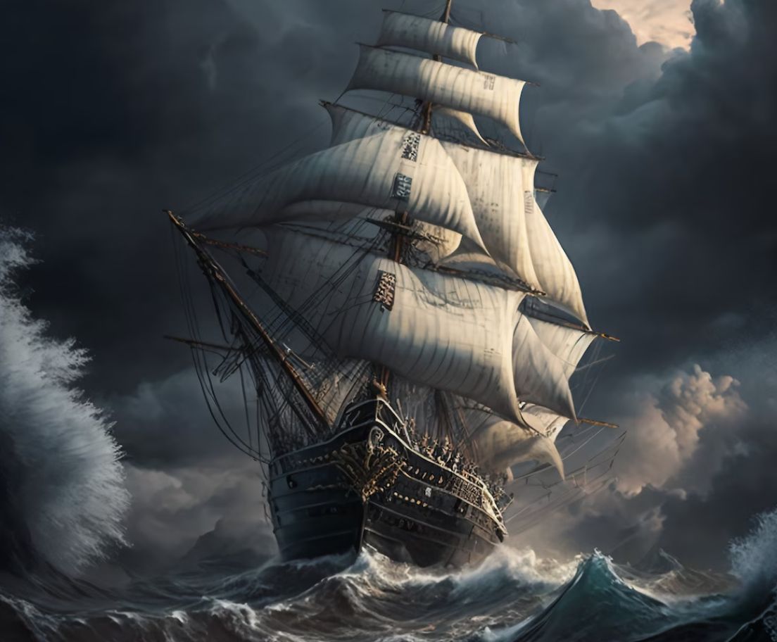 Ship in Storm
